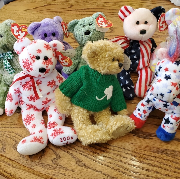 Ty Other - 8 Ty Beanie Babies. Holiday themed.